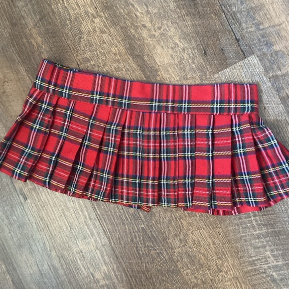 VNTG SEXY,PLAID,WRAP,PLEATED,VELCO,RIP OFF,SCHOOL GIRL,NAUGHTY,PREPPY EDUCATION - Picture 10 of 12